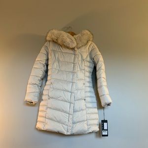 XS Bernardo Faux Fur oversized hooded puffer